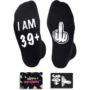 Zmart 40th Birthday Gifts Socks Ideas - 40 Year Old Birthday Gifts for Men Women, Gifts for Guys in Their 40s