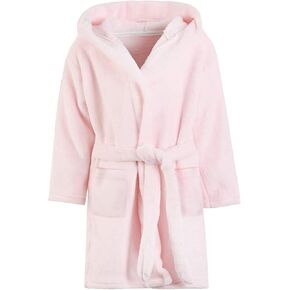 Umeyda Girls Fleece Hooded Robes, Warm Printed Bath Robe for Kids Womens Soft Fuzzy Bathrobe for Gifts