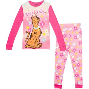 Scooby-Doo Girls Pajama Shirt and Pants Sleep Set Toddler to Big Kid