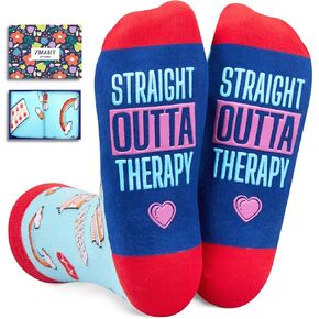 Zmart Funny Chemo Breast Cancer Diabetic Recovery Physical Therapy EMT Nurse CNA Paramedic Get Well Soon Gifts Socks