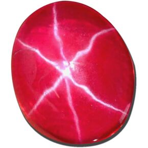 GEMHUB Gemstone Necklace 4.00-8.65 Carat. EGL Certified 6 Rays Red Star Ruby Pendant Loose Gemstone Necklace For Women And Girls