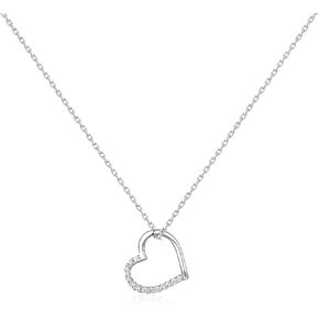 Raelyn&Bev. L'Amour Collection Jewelery,Heart Pendant Necklace,Choker Necklaces For Women, Girls with Polishing Cloth and Velvet Drawstring Bag