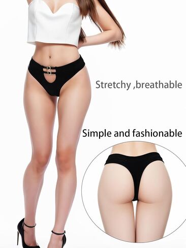 Sexy Underwear for Women 6 Pack Thong Ribbed Hipster Panties Cheeky Bikini Breathable Womens Panties in Saudi Arabia
