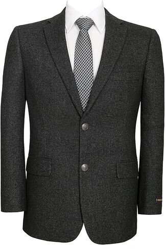 Men's Blazer Sport Coat Classic Fit Wool Blend 2 Button Business Suits Jacket in Saudi Arabia