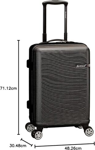 Rockland Skyline Hardside Spinner Wheel Luggage, Blue, 3-Piece Set (20/24/28) in Saudi Arabia