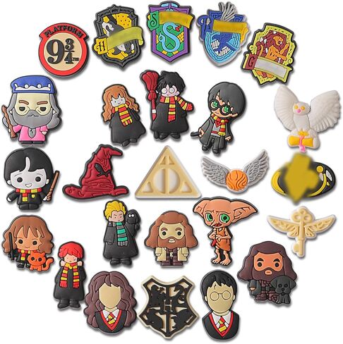 Lot of 25Pcs-Harry,32pcs-Unicorn Shoe Charms Pins - Cool Cartoon for Sandals and Shoe Decoration in Saudi Arabia