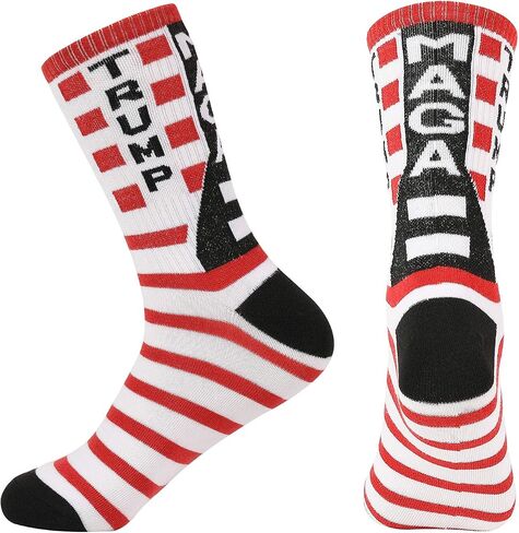 BSMTEBN Donald Trump Socks 2024 MAGA Socks Make America Great Again USA Sock Republican Socks Trump Gag Gifts For Men Womens in Saudi Arabia
