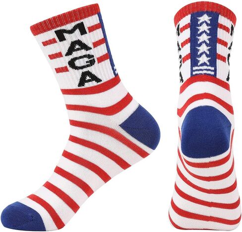 BSMTEBN Donald Trump Socks 2024 MAGA Socks Make America Great Again USA Sock Republican Socks Trump Gag Gifts For Men Womens in Saudi Arabia