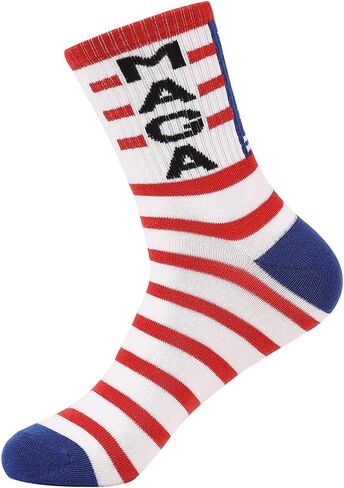 BSMTEBN Donald Trump Socks 2024 MAGA Socks Make America Great Again USA Sock Republican Socks Trump Gag Gifts For Men Womens in Saudi Arabia