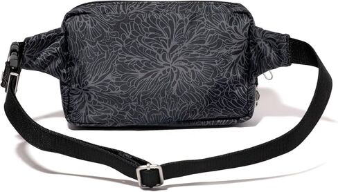 حقيبة حزام Baggallini مضادة للسرقة - 9'x5' Securtex Fanny Pack Sling Crossbody Bag RFID - قفل بسحاب وسحب مائل in Kuwait