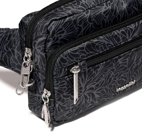 حقيبة حزام Baggallini مضادة للسرقة - 9'x5' Securtex Fanny Pack Sling Crossbody Bag RFID - قفل بسحاب وسحب مائل in Kuwait