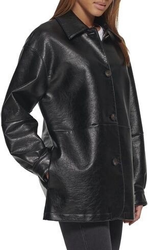 Levi's Women's Relaxed Fit Faux Leather Blazer in Saudi Arabia