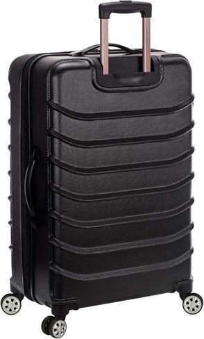 Rockland Speciale Hardside Expandable Spinner Luggage, Black, 2-Piece Set (20/28) in Saudi Arabia
