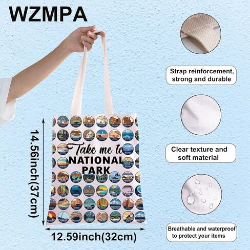 WZMPA US National Parks Travel Cosmetic Bag National Park Trip Gift Take Me To National Park Zipper Pouch Bag National Park Merchandise (Take National Park) in Saudi Arabia
