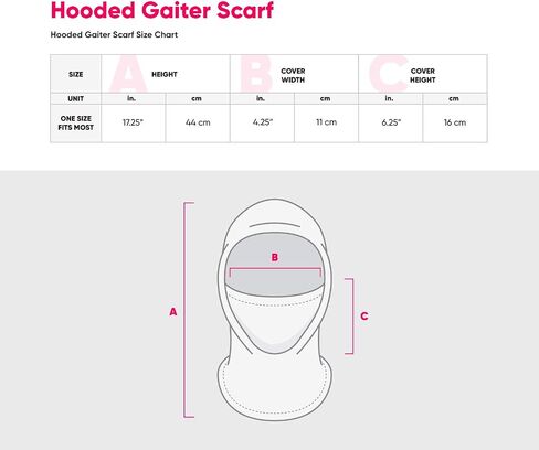FOCO Women's NCAA Team Logo Hooded Gaiter Balaclava Face Cover in Saudi Arabia