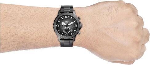 Fossil Nate Men's Watch with Oversized Chronograph Watch Dial and Stainless Steel or Leather Band in Saudi Arabia