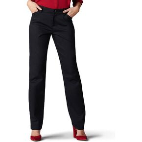 Lee Women's Petite Wrinkle Free Relaxed Fit Straight Leg Pant