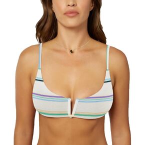 O'NEILL Womens Swim Lowtide Doheny Bikini Top Vanilla