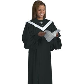 Murphy Robes unisex-adult Choir Apparel - Anthem Choir Robe With Fluted, V-neck Yoke and Cuffed SleevesChurch Choir Gown
