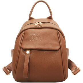 HUYINGG Small Backpack Purse for Women,PU Leather Womens Backpack,Small Fanny Packs Mini Backpack for Women with Adjustable Strap for Travel Hiking Cycling Daypack