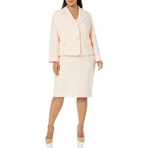 Le Suit Women's Petite Jacket/Skirt Suit