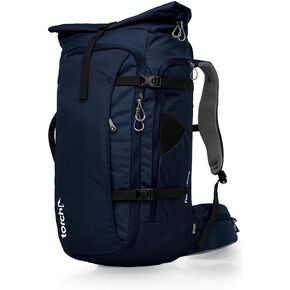 torch 45L Travel Backpack for Men - Extra Large Carry On Laptop Backpack Flight Approved with Rain Cover for Outdoor, Hiking, Camping - Fujisawa (Black)