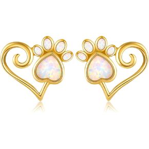 14k Yellow Gold Tree Of Life/Paw Print/Filigree/Dragonfly Earrings Soild Gold Jewelry Gifts For Women, Christmas Mother's day Gift