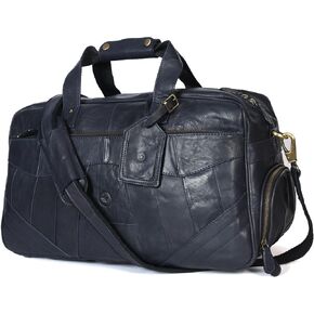 Aaron Leather Duffle Bag for Men, 30L Overnight Weekender Garment Duffel Bags for Travel, Carry On Mens Weekend Bag for Traveling, Gym, Luggage Bag, Perfect Classic Gift for Father's Day - Arlington