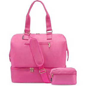 Weekender Bags for Women, Large Travel Duffel Bag with Shoes Compartment, Carry On Overnight Tote Bags with Toiletry Bags, Gym Duffel Bags with Wet Pocket, Hospital Bags for Labor and Delivery in Saudi Arabia