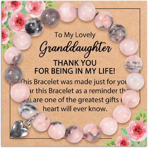 Gifts Natural Stone Bracelets Gifts Heart Charm Bracelet Gifts Bracelets Gifts With Warm Message Card Bracelet Gifts