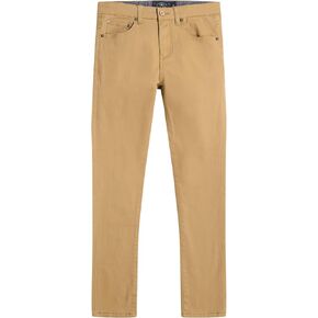 Lucky Brand Boys' Stretch Twill Pants, 5-pocket Style, Zipper Fly & Button Closure