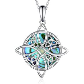 قلادة الساحرة/الساحرة/الوثنية/الويكان 925 من الفضة الاسترليني الخماسي/عقدة الساحرات/قلادة إلهة القمر الثلاثي هدايا مجوهرات للرجال والنساء in Kuwait