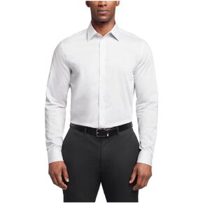 Calvin Klein Men's Dress Shirt Non Iron Stretch Slim Fit Check