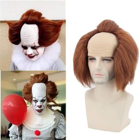 Unisex Halloween Costume Wigs Blue Short Cosplay Wig Party Wigs for Adults or Kids