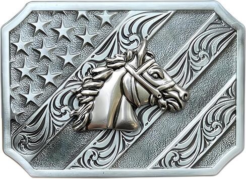 مشبك حزام العلم الأمريكي للرجال والنساء، رعاة البقر، راعية البقر، عيد ميلاد الآباء، هدايا عيد الميلاد الوطنية في الرابع من يوليو in Kuwait