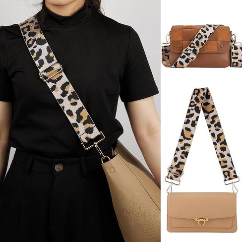 BAKKO Purse Strap Replacement 2" Wide Shoulder Strap for Crossbody Bags Handbags Messenger Duffel Bags Gold Metal Hardware Adjustable Length from 31" to 57" in Kuwait