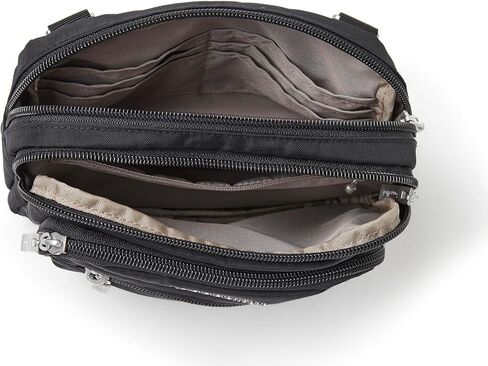 حقيبة حزام Baggallini ذات سحاب ثلاثي صغيرة قابلة للتحويل من Fannypack - خفيفة الوزن ومقاومة للماء in Kuwait
