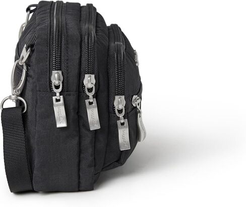 حقيبة حزام Baggallini ذات سحاب ثلاثي صغيرة قابلة للتحويل من Fannypack - خفيفة الوزن ومقاومة للماء in Kuwait