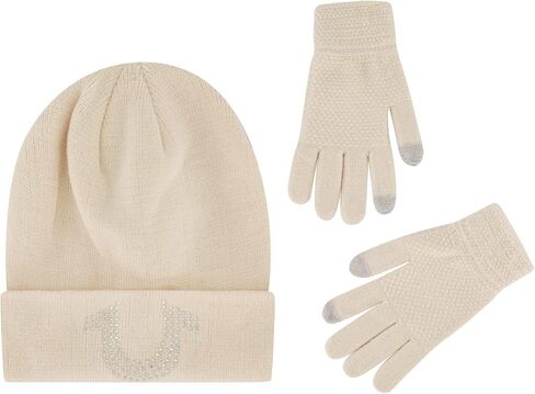True Religion Beanie Hat and Touchscreen Glove Set in Saudi Arabia