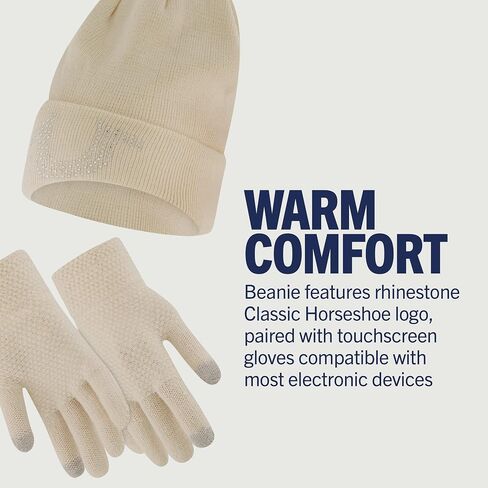 True Religion Beanie Hat and Touchscreen Glove Set in Saudi Arabia