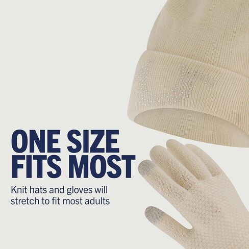 True Religion Beanie Hat and Touchscreen Glove Set in Saudi Arabia