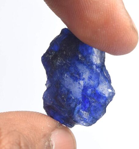 GEMHUB Natural Blue Sapphire Rough Gemstones 9-300 Carats Raw Crystals and Healing Stones Loose Gemstone Necklace For Women And Men in Saudi Arabia