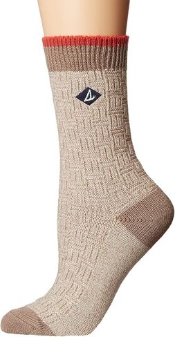زوج واحد من جوارب Boyfriend Crew النسائية من Sperry - جوارب أكريليك ناعمة للأحذية الرياضية والأحذية طويلة الرقبة والصالة in Saudi Arabia