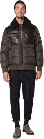 Andrew Marc Men's Faux Leather Sherling Jacket in Saudi Arabia