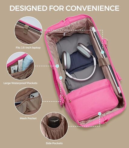 Weekender Bags for Women, Large Travel Duffel Bag with Shoes Compartment, Carry On Overnight Tote Bags with Toiletry Bags, Gym Duffel Bags with Wet Pocket, Hospital Bags for Labor and Delivery in Saudi Arabia