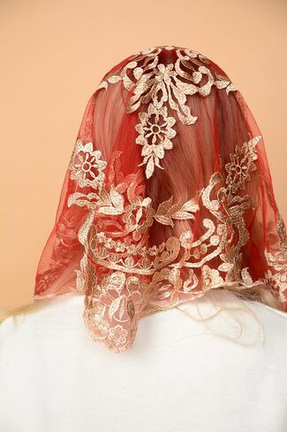 حجاب مانتيا الكاثوليكي حجاب الكنيسة حجاب الدانتيل حجاب الكنيسة الإسبانية غطاء الرأس حجاب قصير in Kuwait