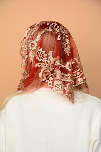 حجاب مانتيا الكاثوليكي حجاب الكنيسة حجاب الدانتيل حجاب الكنيسة الإسبانية غطاء الرأس حجاب قصير in Kuwait