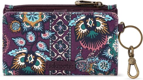 Sakroots Encino Slim Wallet in Coated Canvas, Pin Snap Closure in Saudi Arabia