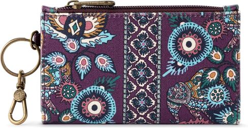 Sakroots Encino Slim Wallet in Coated Canvas, Pin Snap Closure in Saudi Arabia