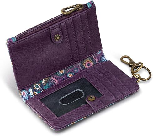 Sakroots Encino Slim Wallet in Coated Canvas, Pin Snap Closure in Saudi Arabia